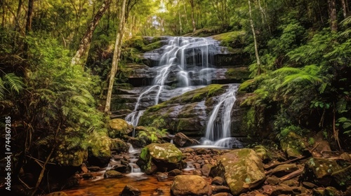 Upper Catabwa Falls  Hiking in Western North Carolina has its rewards. Upper Catawba Falls is such a place.