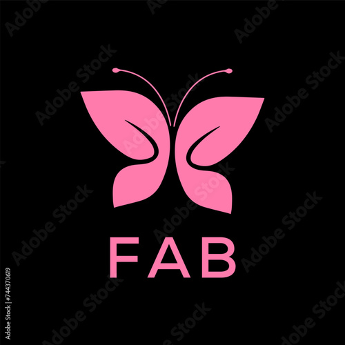 FAB Letter logo design template vector. FAB Business abstract connection vector logo. FAB icon circle logotype.
