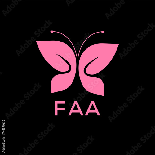 FAA Letter logo design template vector. FAA Business abstract connection vector logo. FAA icon circle logotype.

