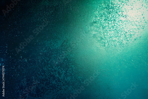 Teal green blue grainy color gradient background glowing noise texture cover header poster design