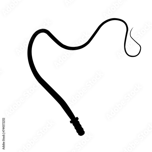 Cowboy whip Silhouette 