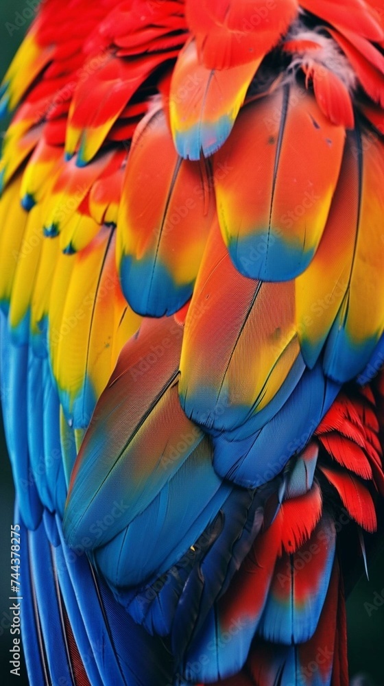 Fototapeta premium macaw bird wings feathers