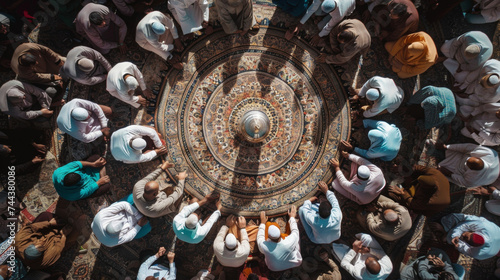 The sense of unity and connectedness a Muslims worldwide as they collectively participate in the sacred rituals and celebrations of Ramadan and Eid.