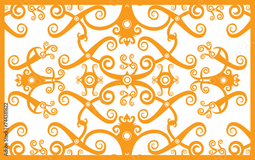 Kalimantan Dayak motif background. vector illustrator