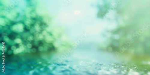 green blur background, blur Spring background, green bokeh defocused, banner poster design