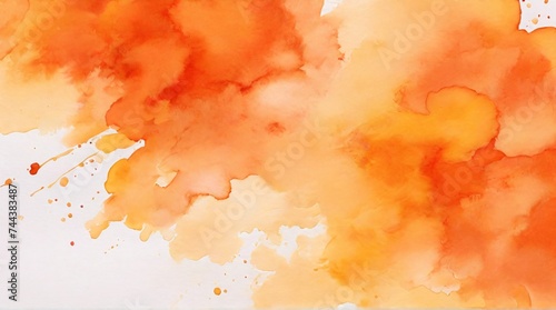 abstract orange watercolor background