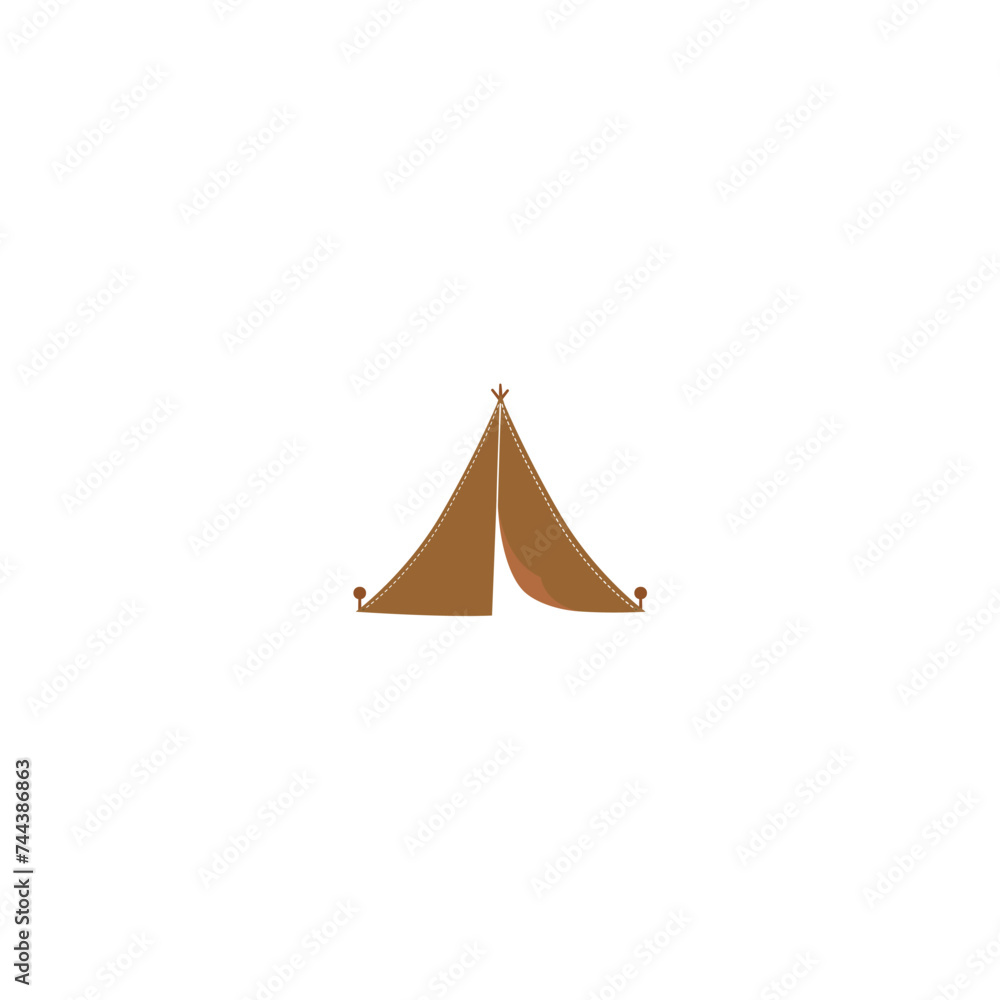 set of vector element camping scout equipment outdoor set of vector element camping scout equipment outdoor