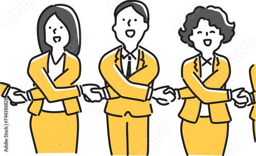 男女で作る人の輪