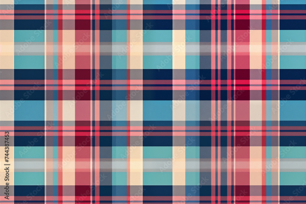 Colorful Grid Pattern Fabric Texture Background Image Colorful Grid Pattern Fabric Texture Background Image