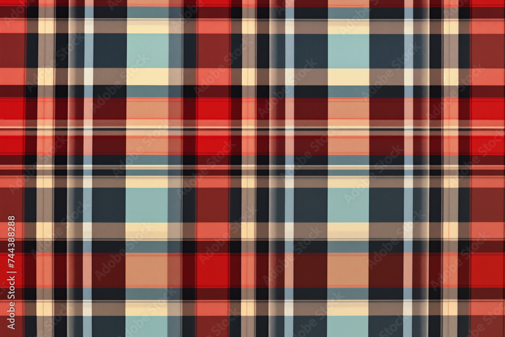 Colorful Grid Pattern Fabric Texture Background Image Colorful Grid Pattern Fabric Texture Background Image