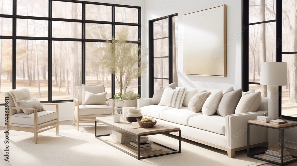 Artistic Minimalism Infuse your sunroom with minimalist artistic flair ...