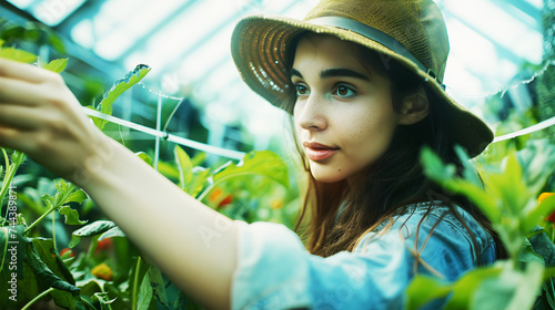 Harvesting Tomorrow, Young Woman, Modern Agriculture, and the Nexus of Farmers' Economy, Industry, and Technology