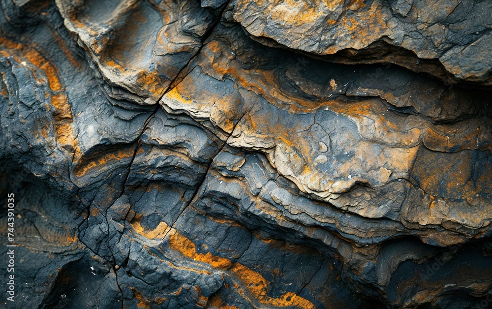 rock textures with orange and gold streaks: Natural Rock Formation Textures