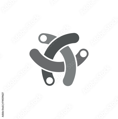 Image created with icon related to the concept of artificial intelligence	