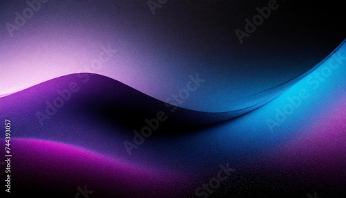 Shadowed Symphony: Dark Background with Blue-Purple Gradient Wave
