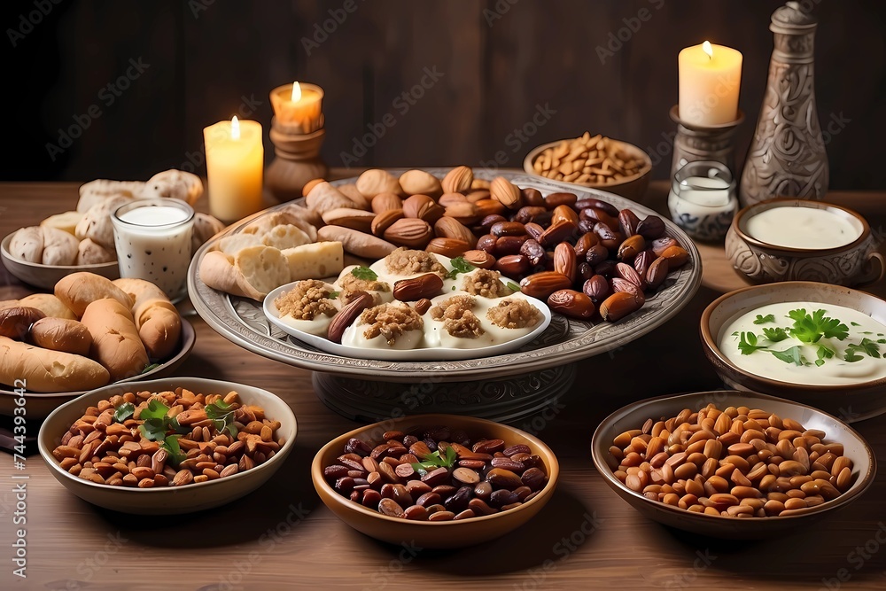 Ramadan iftar table