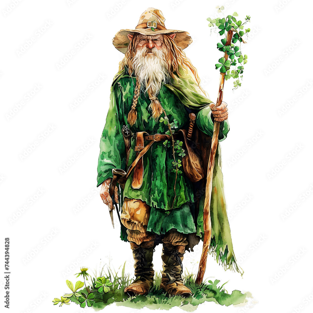 Irish Folklore Leprechauns Cultural Celebration: Saint Patrick Day's Leprechauns - Pretty Irish Folklore in Festive Green