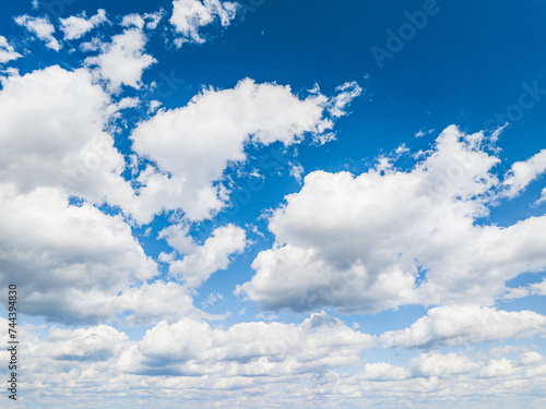 Photography Blue sky with layered clouds
