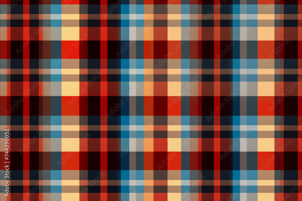 Colorful Grid Pattern Fabric Texture Background Image Colorful Grid Pattern Fabric Texture Background Image
