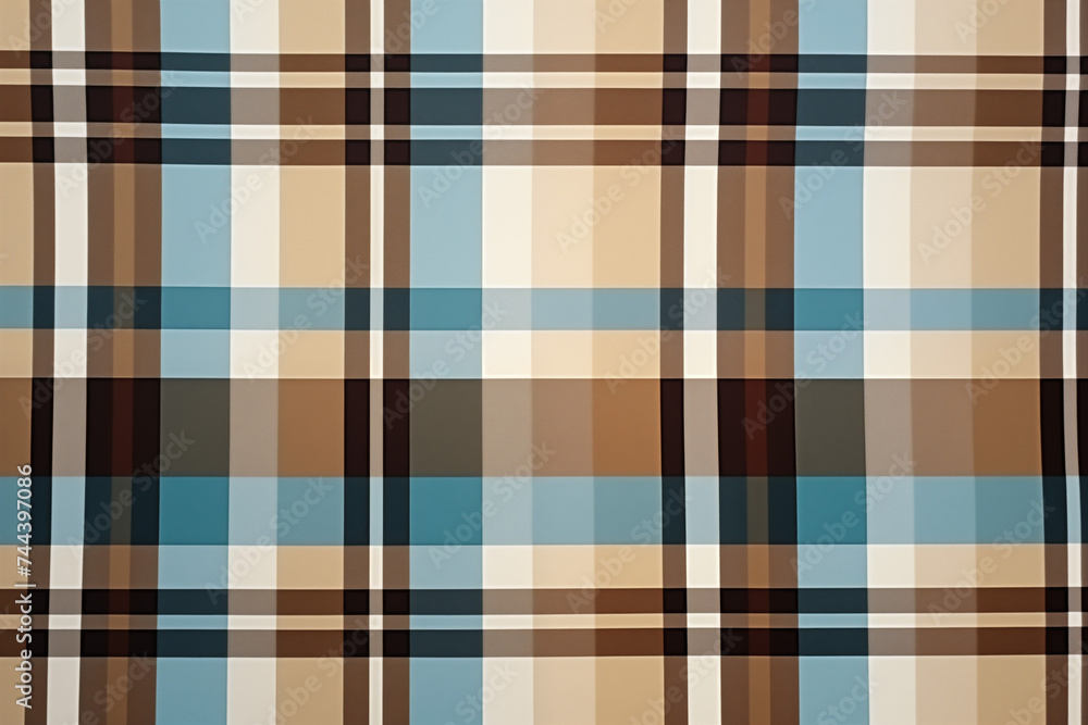 Colorful  Grid Pattern Fabric Texture Background Image