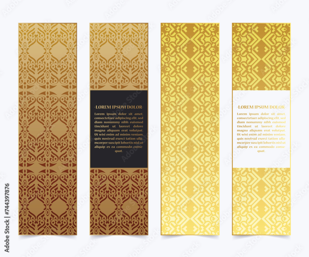 elegant gold pattern card design elegant gold pattern card design