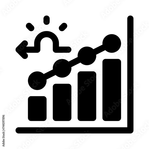 moving average glyph icon