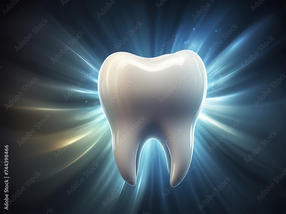 picture of white teeth with effects of whirling light picture of white teeth with effects of whirling light