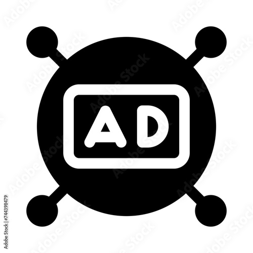 Ad glyph icon