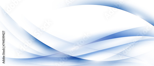 Modern blue wave background design, vector illustration