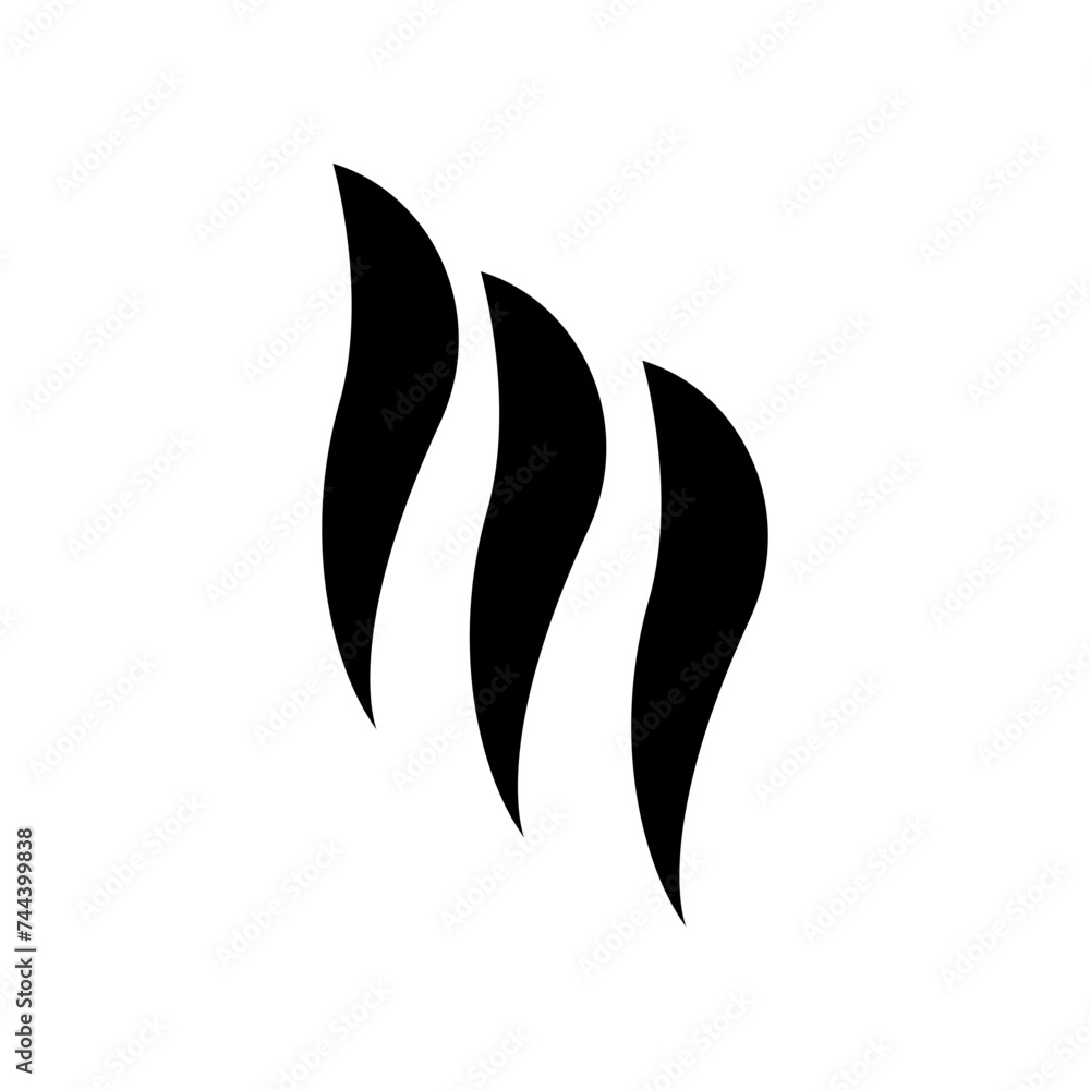 Flame Spirit Icon Vector Logo Design Template Flame Spirit Icon Vector Logo Design Template
