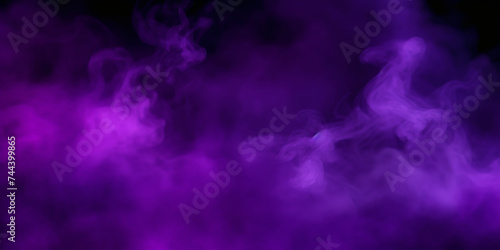 purple smoke , purple splash painting on black background, purple powder dust paint purple explosion explode burst isolated splatter abstract.purple smoke or fog particles explosive effect © Planetz