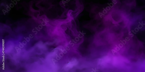 purple smoke , purple splash painting on black background, purple powder dust paint purple explosion explode burst isolated splatter abstract.purple smoke or fog particles explosive effect