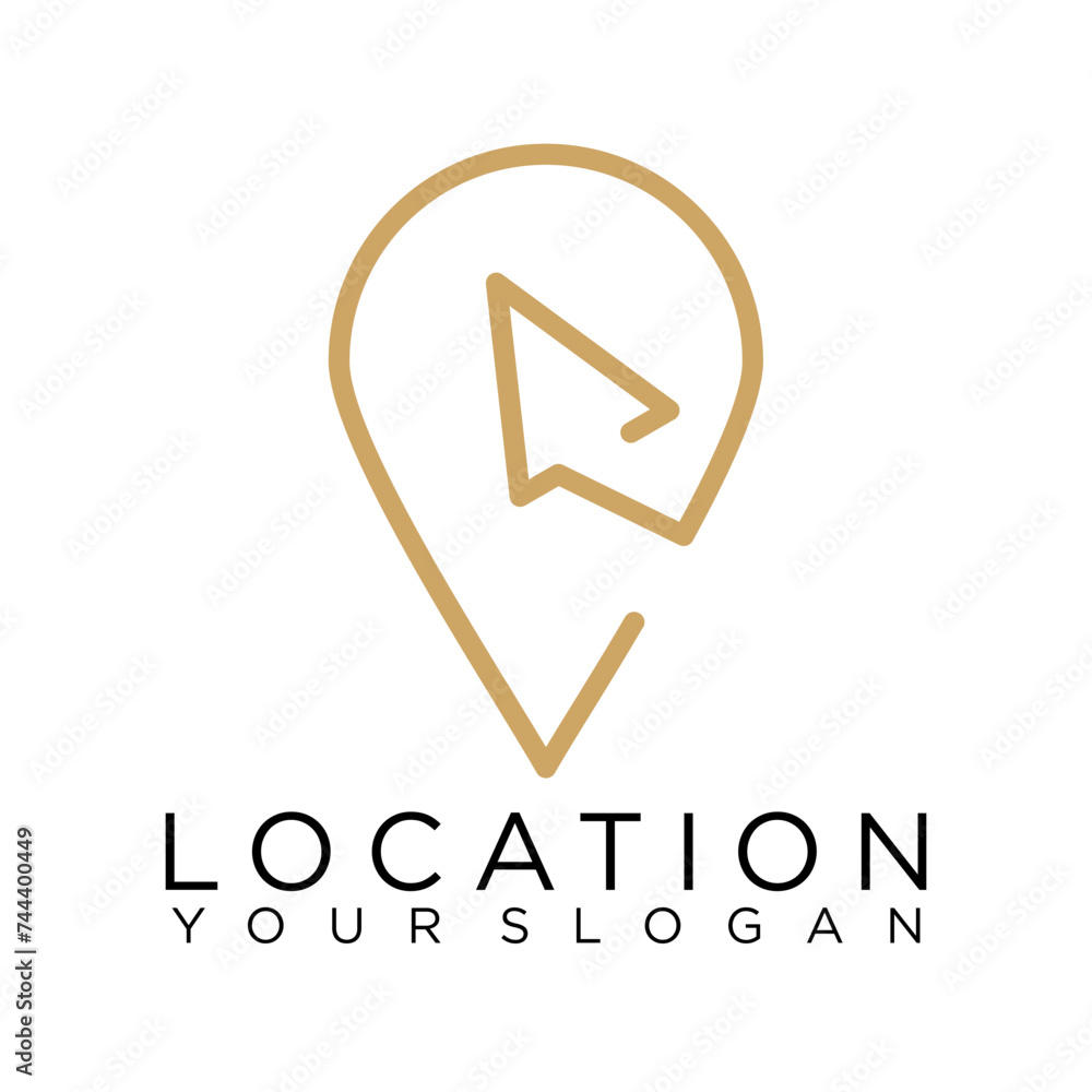 pin logo location maps icon vector pin logo location maps icon vector