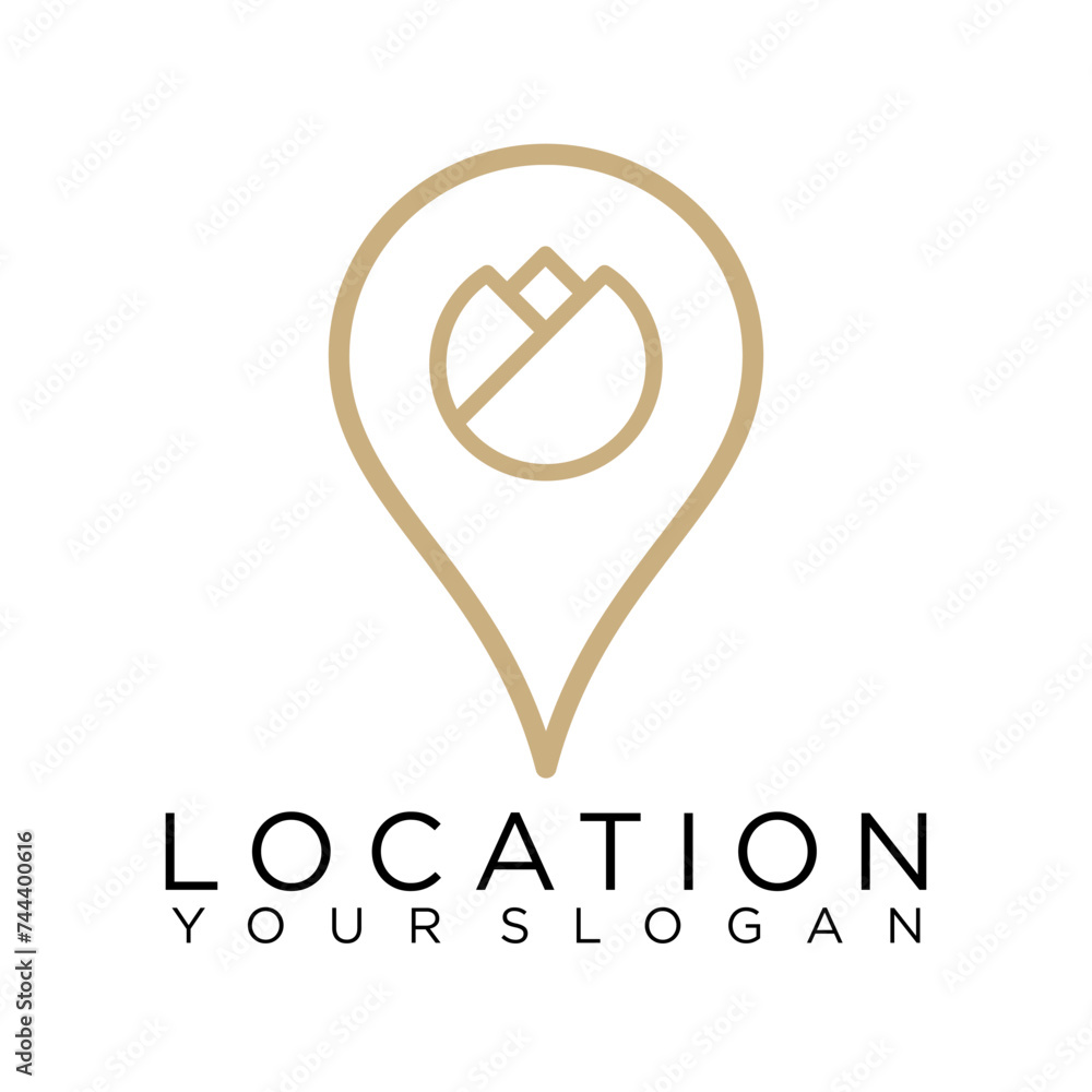 tree location, pin maps logo 