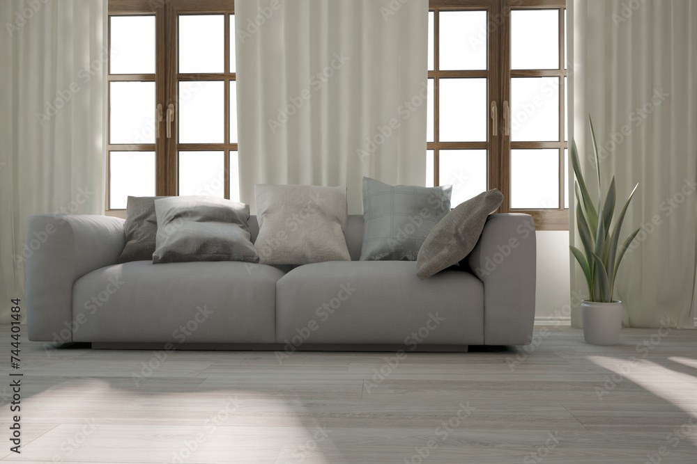 Fototapeta premium Modern interior design. 3D illustration