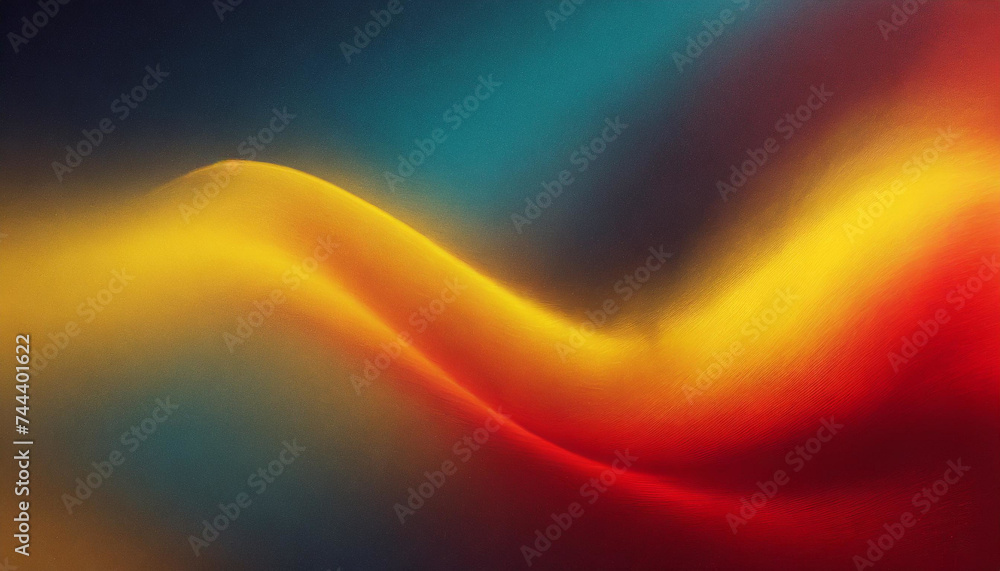 Diverse Fusion: Yellow, Blue, and Red Tones Blend in Grainy Wave Diverse Fusion: Yellow, Blue, and Red Tones Blend in Grainy Wave