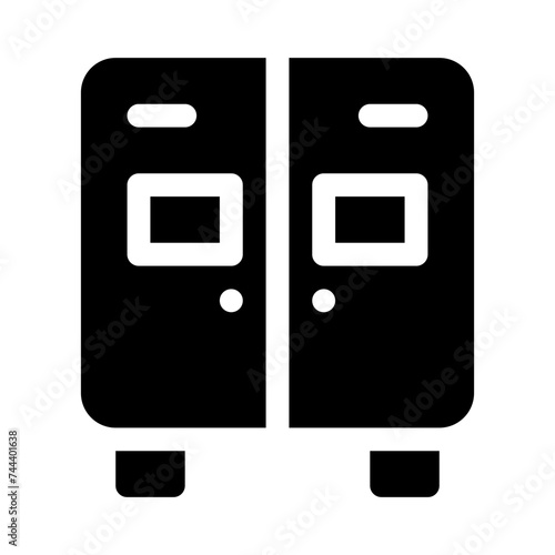 fridge glyph icon