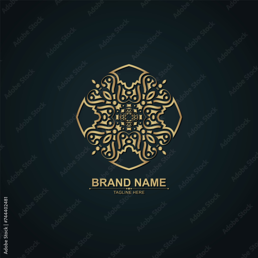 luxury ornament logo line art luxury ornament logo line art
