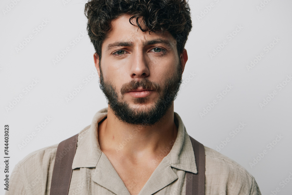 Adult portrait face attractive caucasian male men isolated background person young handsome Adult portrait face attractive caucasian male men isolated background person young handsome