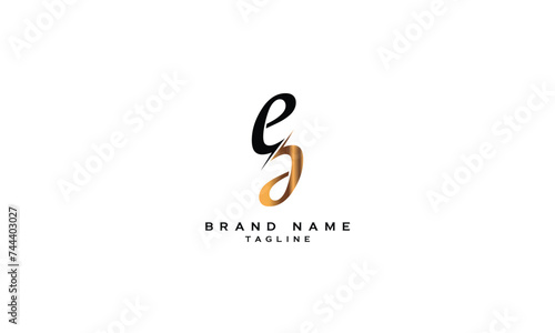 EAS, ESA, AES, ASE, SAE, SEA, Abstract initial monogram letter alphabet logo design