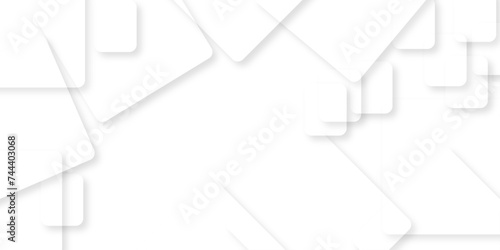 Abstract white and grey geometric overlapping square pattern, design of technology background with shadow.  You can use for adding, poster, design artwork, template, banner, wallpaper......see more.