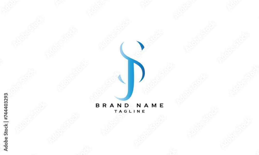 SJ, JS, Abstract initial monogram letter alphabet logo design SJ, JS, Abstract initial monogram letter alphabet logo design