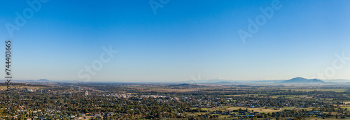 Overlooking view of town and rural landscape near Gunnedah photo