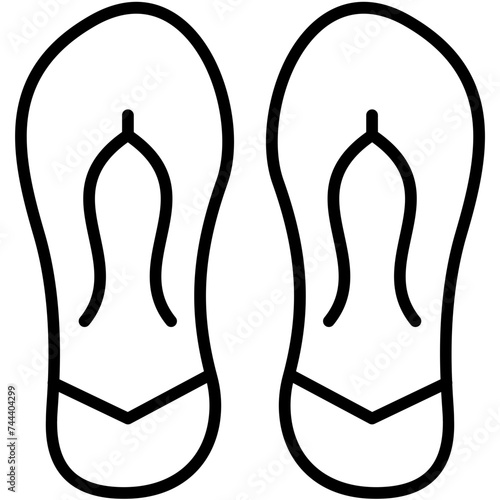 flip flop vector design icon