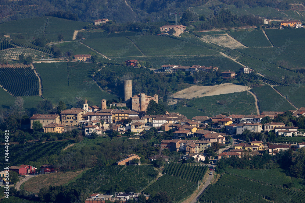 aerial view of Piedmontese landscape