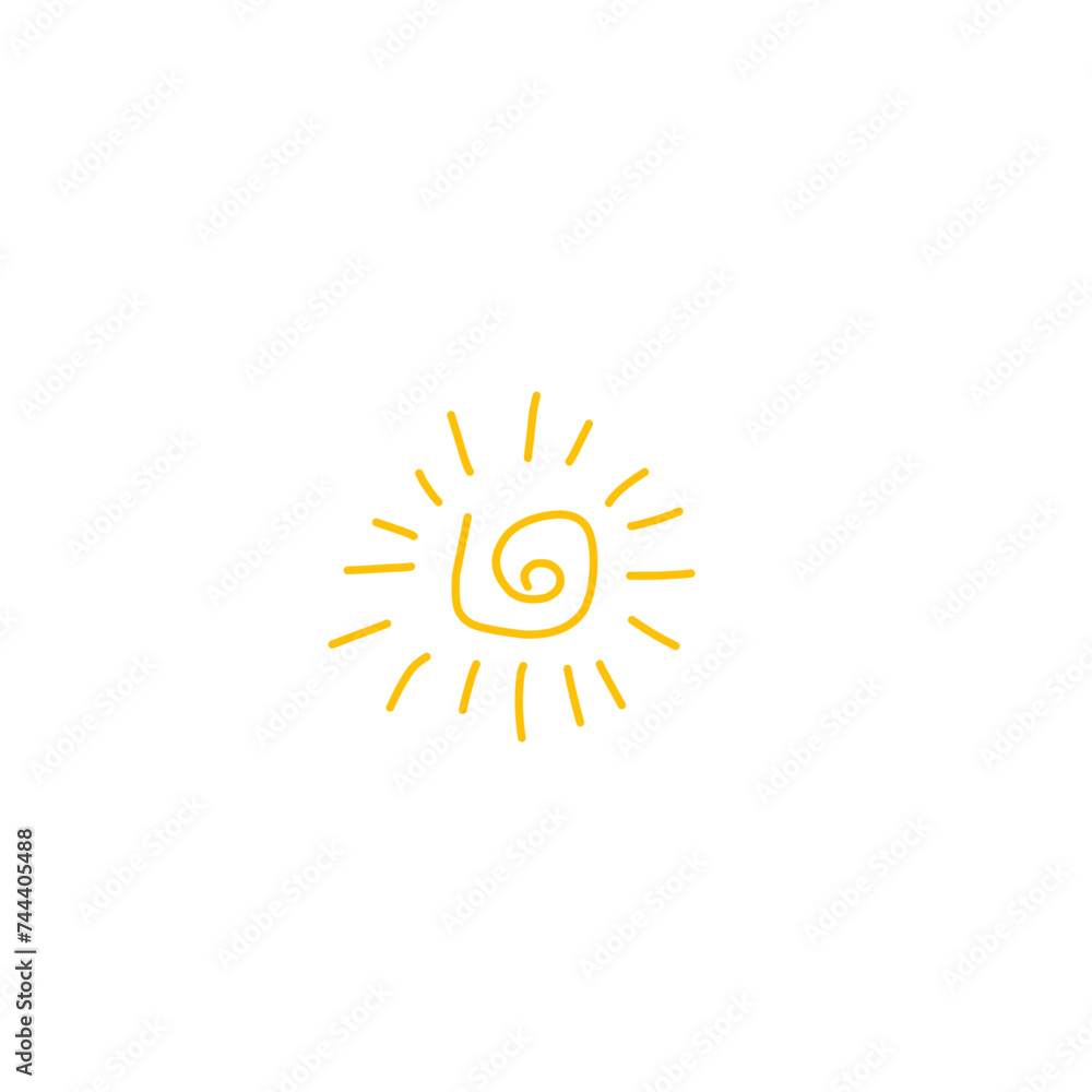 hand drawn sun hand drawn sun