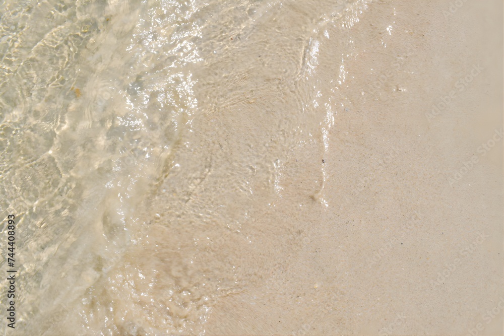 波打ち際　砂浜