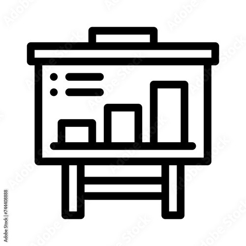 flipchart line icon