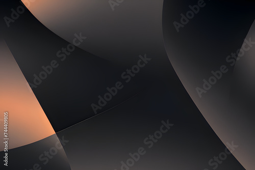 Fluid abstract background with colorful gradient. Abstract black wave illustration of modern movement.