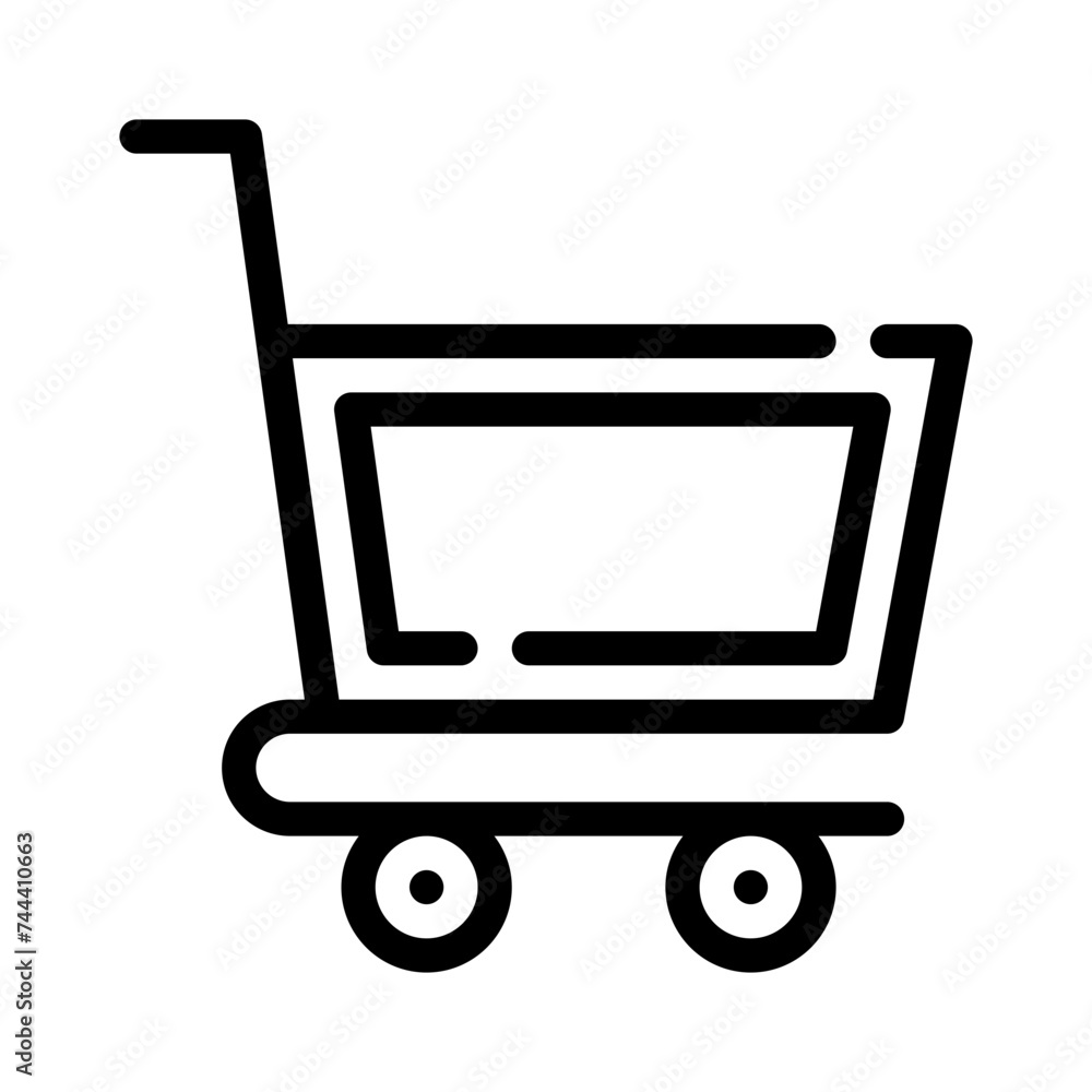 shopping cart line icon shopping cart line icon